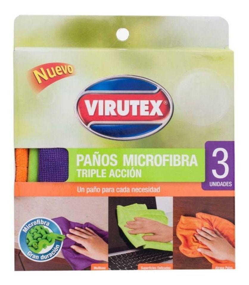 Paño Microfibra Triple Accion Virutex 3 Un-0