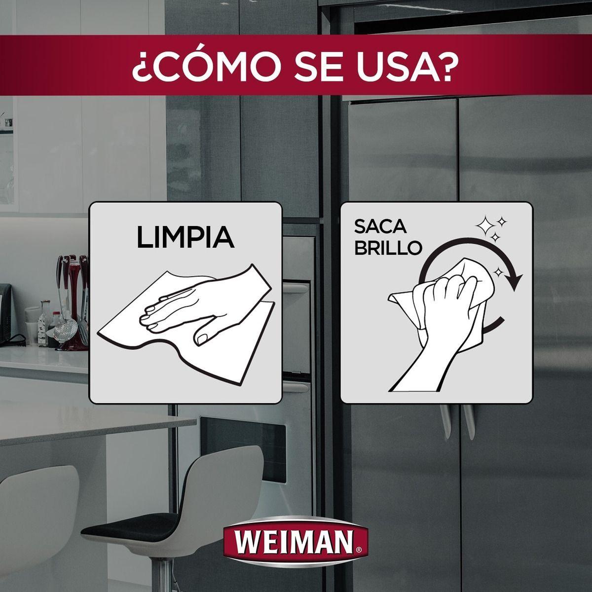 Toalla Limpia Acero Inoxidable Weiman 30 Un-3