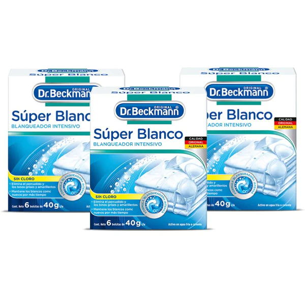 Blanqueador de Ropa Dr Beckmann 3x240 gr-0