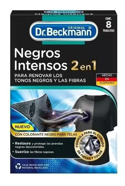 Toallitas Activas Negros Intensos Dr Beckmann 8 Un-0