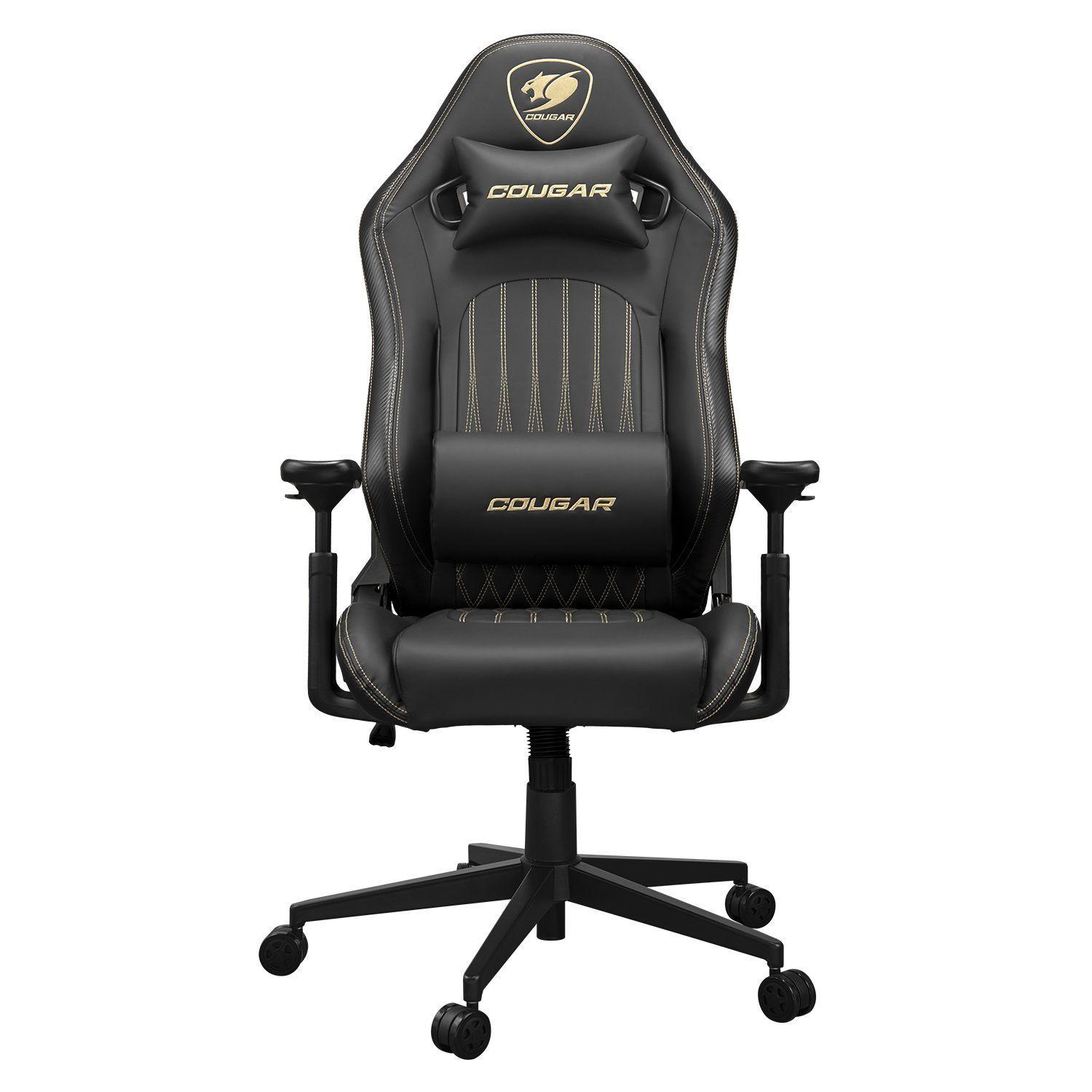 Silla Gamer Cougar Explore Royal Reclinable 155 Reposabrazos 3D Hyperrotation Negro Dorado-0