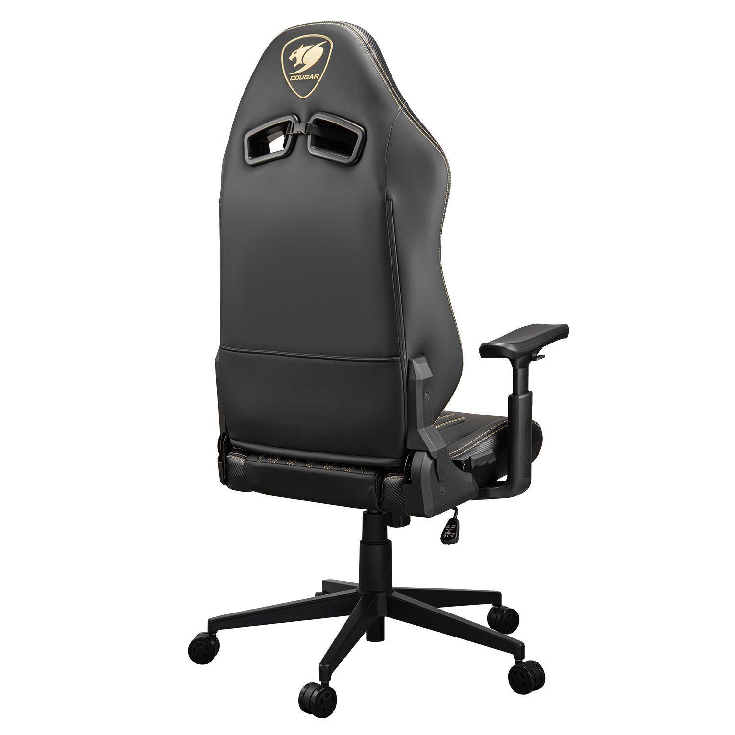Silla Gamer Cougar Explore Royal Reclinable 155 Reposabrazos 3D Hyperrotation Negro Dorado-2
