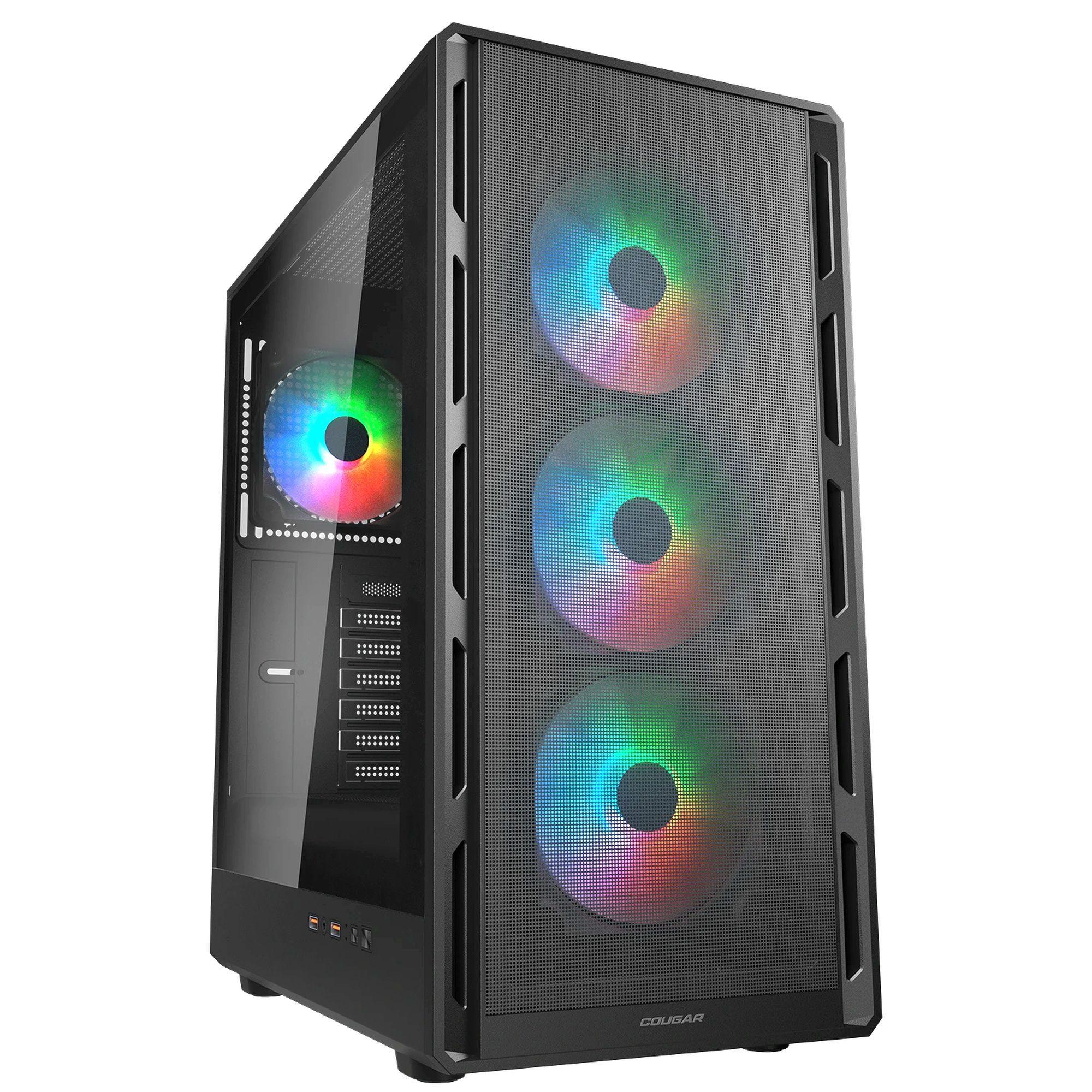 Gabinete Gamer Cougar Airface Pure RGB Vidrio Templado Mid Tower ATX Micro ATX Mini ITX Negro-0