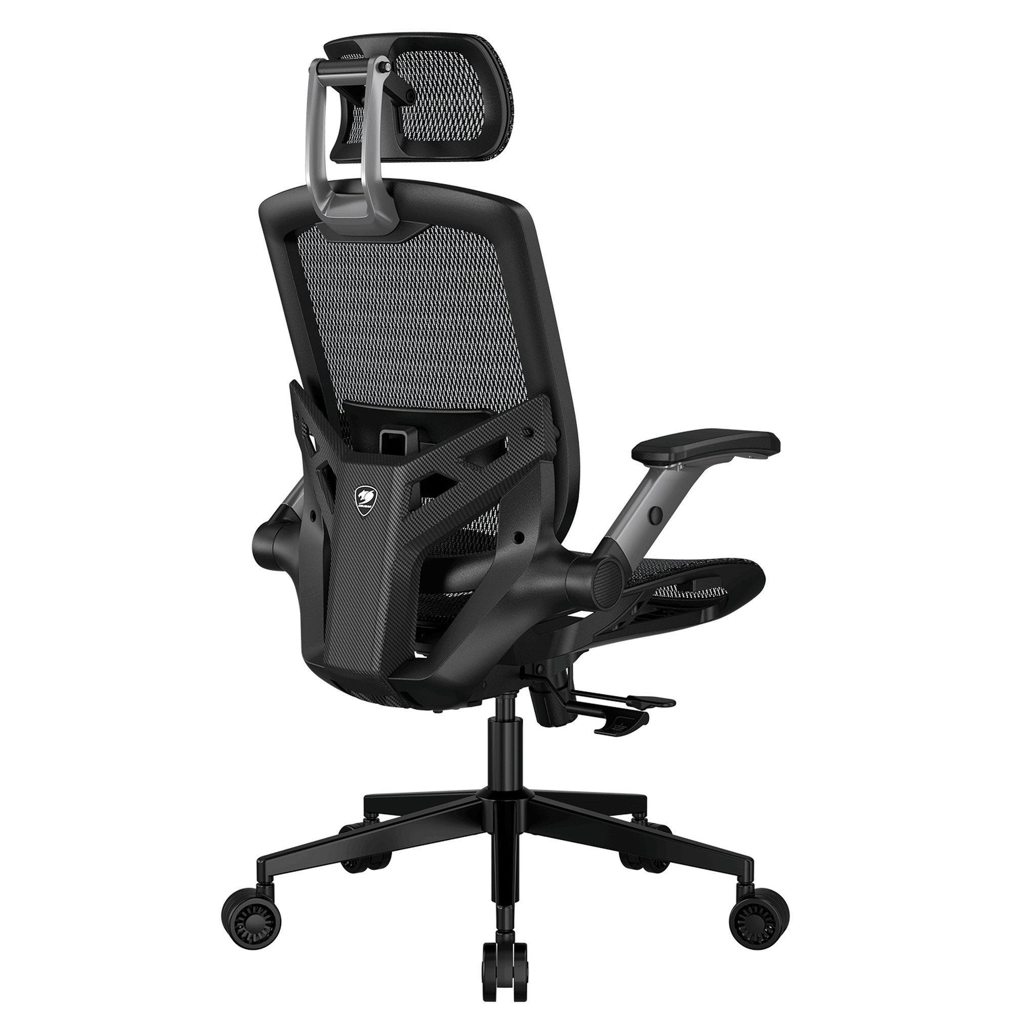 Silla Gamer Ergon mica Cougar Speeder One Reclinable 135 Reposabrazos 2D Tejido de Malla Negro-2