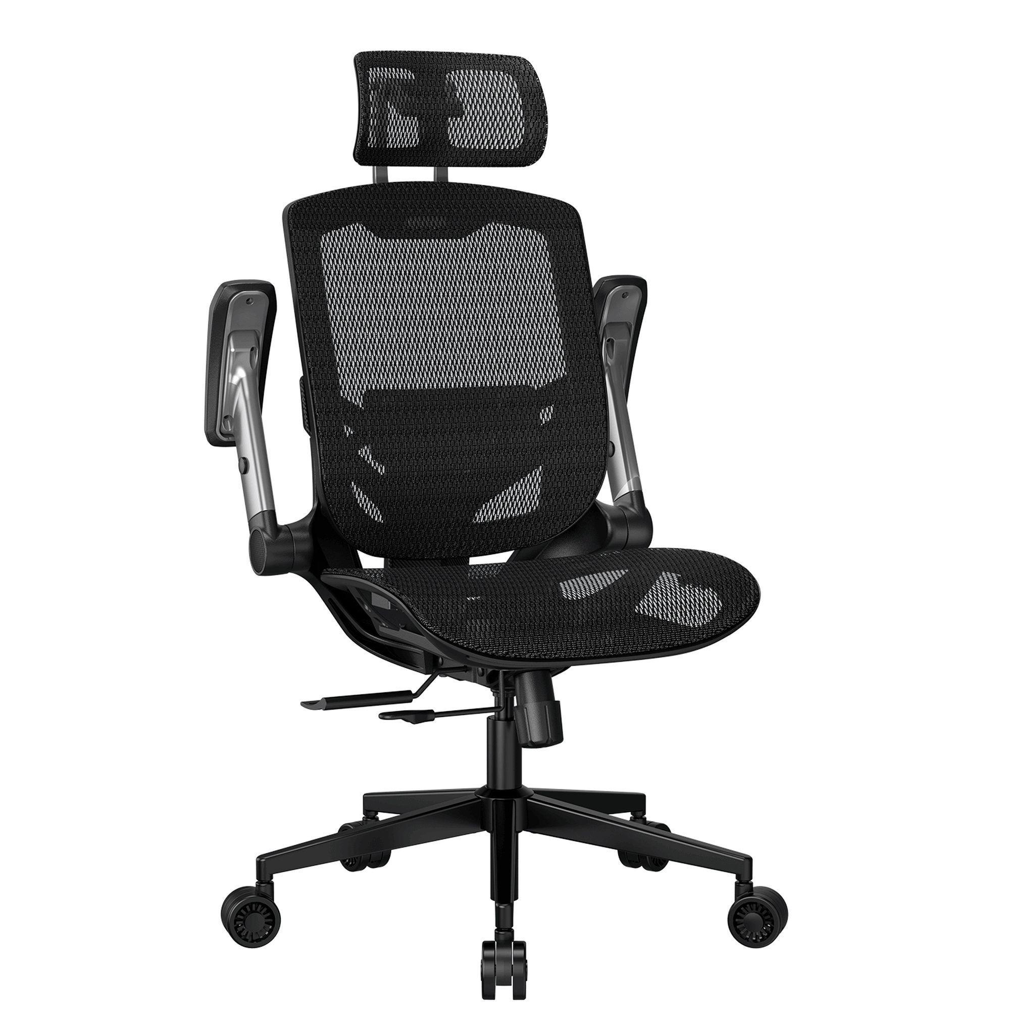 Silla Gamer Ergon mica Cougar Speeder One Reclinable 135 Reposabrazos 2D Tejido de Malla Negro-3