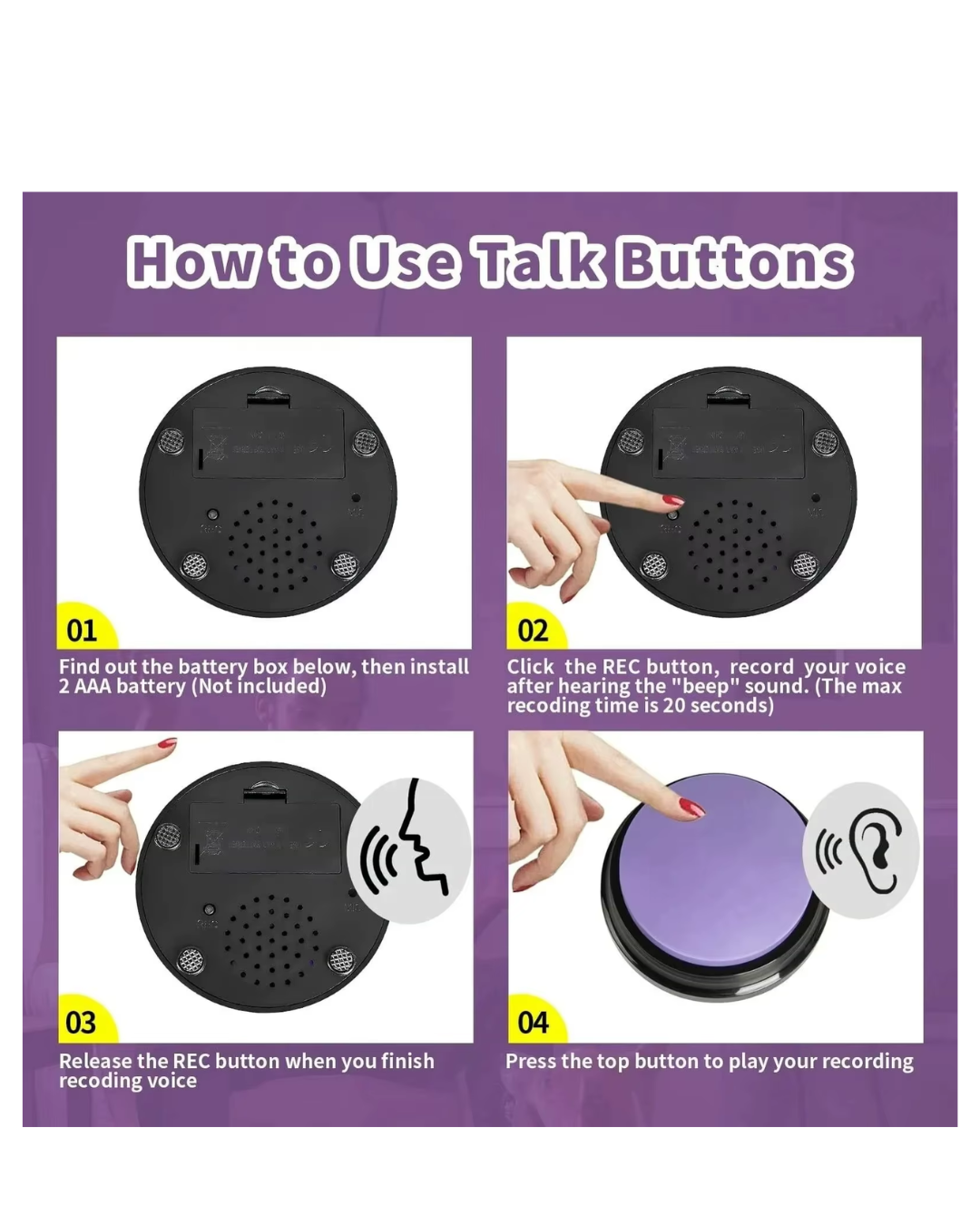Botón De Grabación De Voz Para Entrenamiento De Mascotas-2