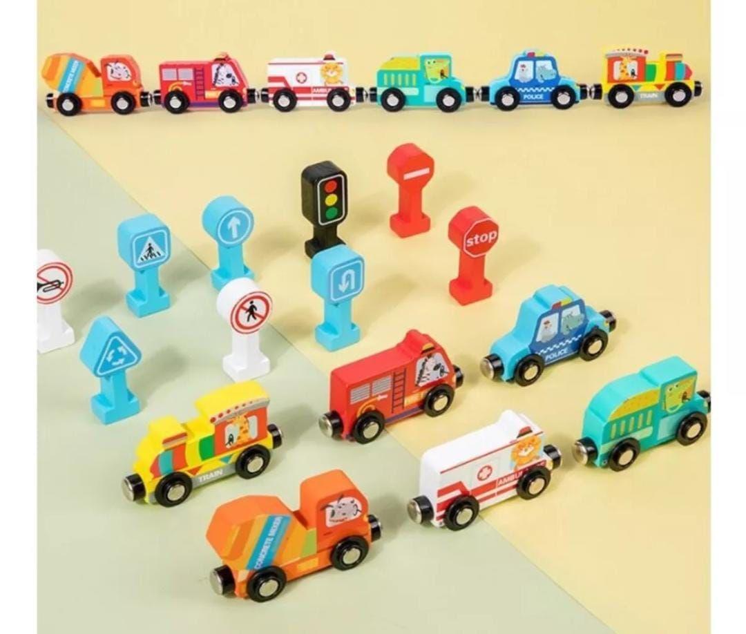 JUEGO TREN MAGNETICO Y SEÑALES DE TRANSITO MONTESSORI-2