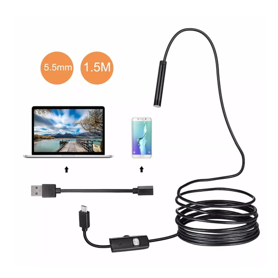 CAMARA ENDOSCOPICA PARA CELULAR ANDROID 5 METROS -3
