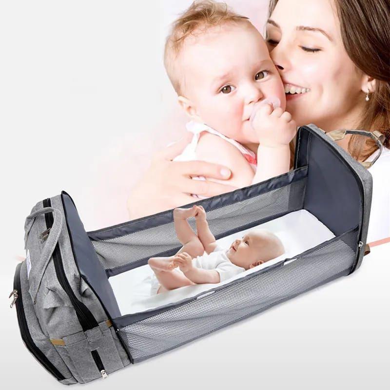 MOCHILA MATERNAL 3 EN 1 CON MUDADOR PORTATIL-4