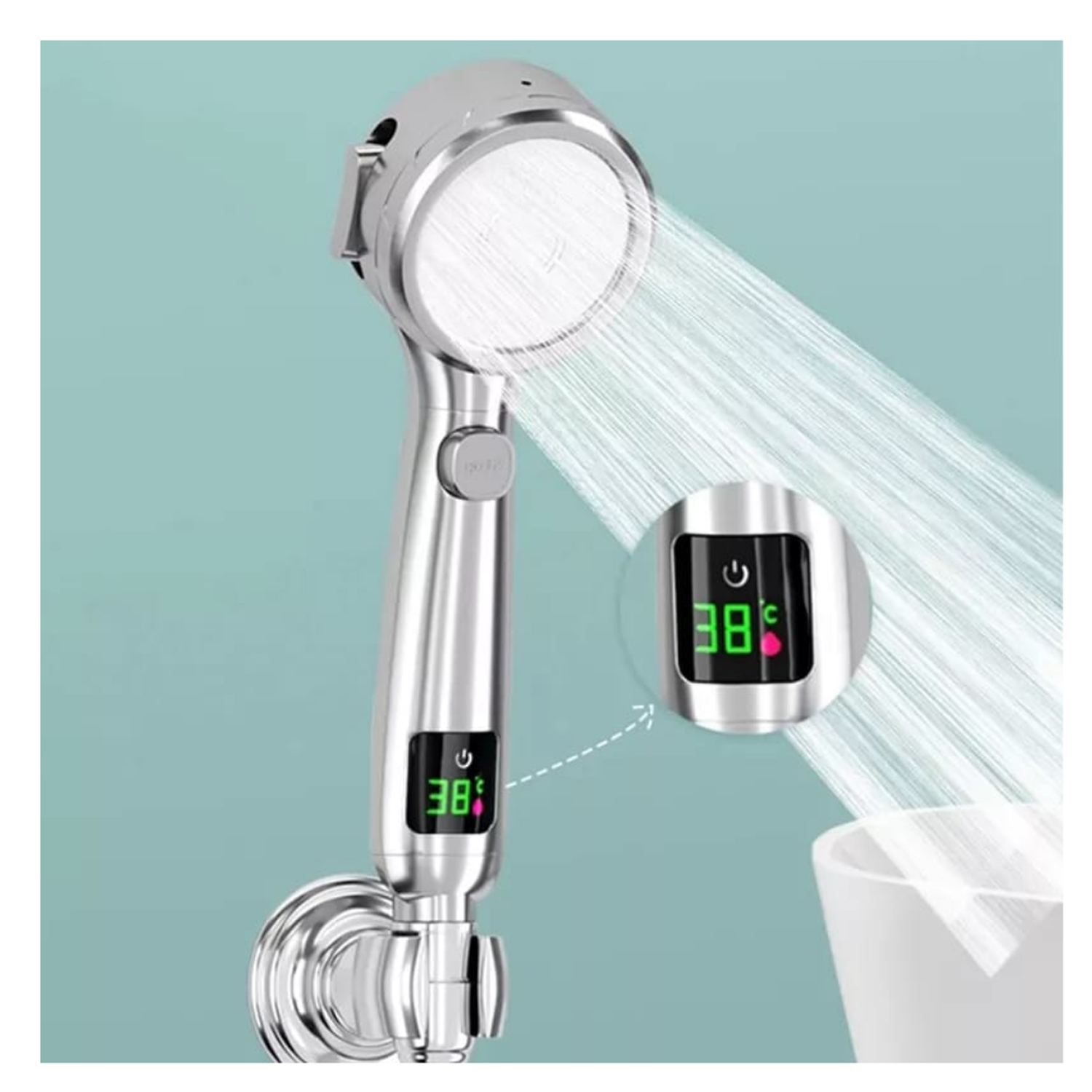 CABEZAL DE DUCHA CON INDICADOR LED DE TEMPERATURA-2
