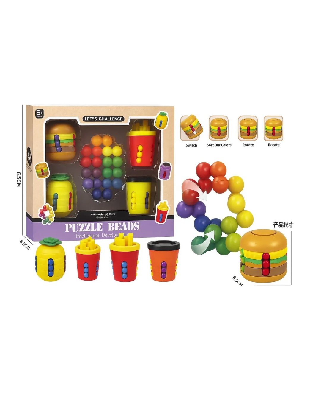 KIT DE JUGUETES SENSORIAL ANTIESTRES 6 PIEZAS-2