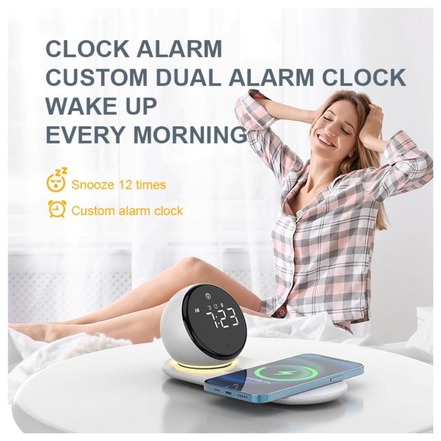 RELOJ DIGITAL CON CARGADOR INALAMBRICO Y PARLANTE BLUETOOTH-2