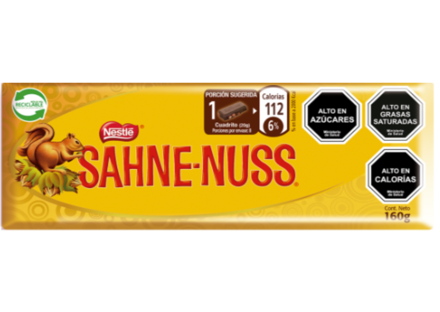 SAHNE NUSS Chocolate Barra 21x160g(CALA)-0