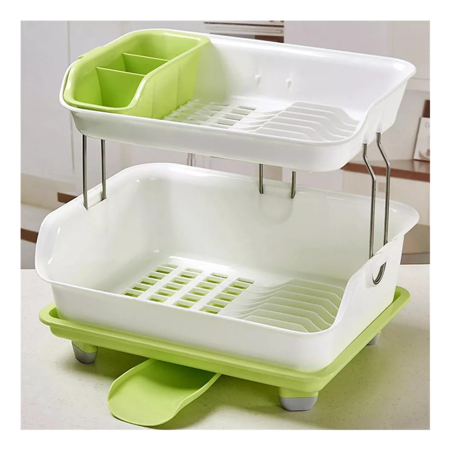 ESCURRIDOR DE PLATOS 2 NIVELES PLASTICO-2