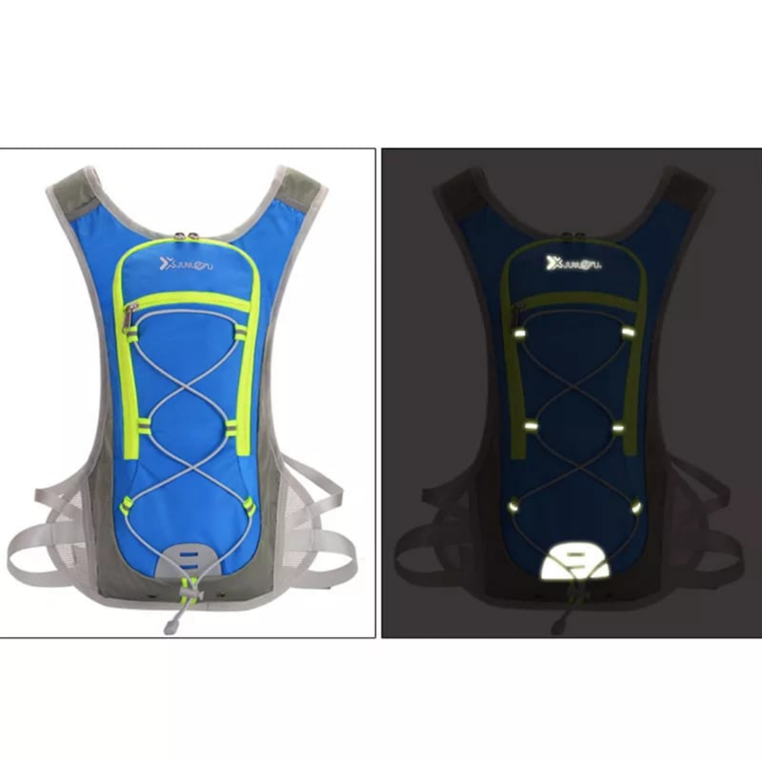 MOCHILA CAMPING OUTDOOR CAMELBACK CON BOLSA DE AGUA 2 LITROS AZUL-2