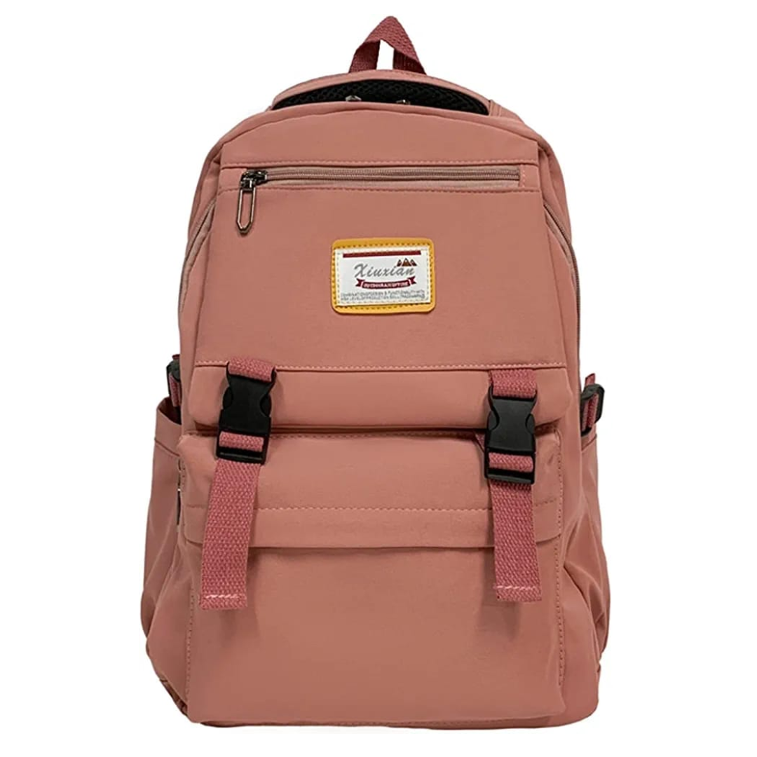 MOCHILA URBANA JUVENIL ESCOLAR COLORES ROSA-0