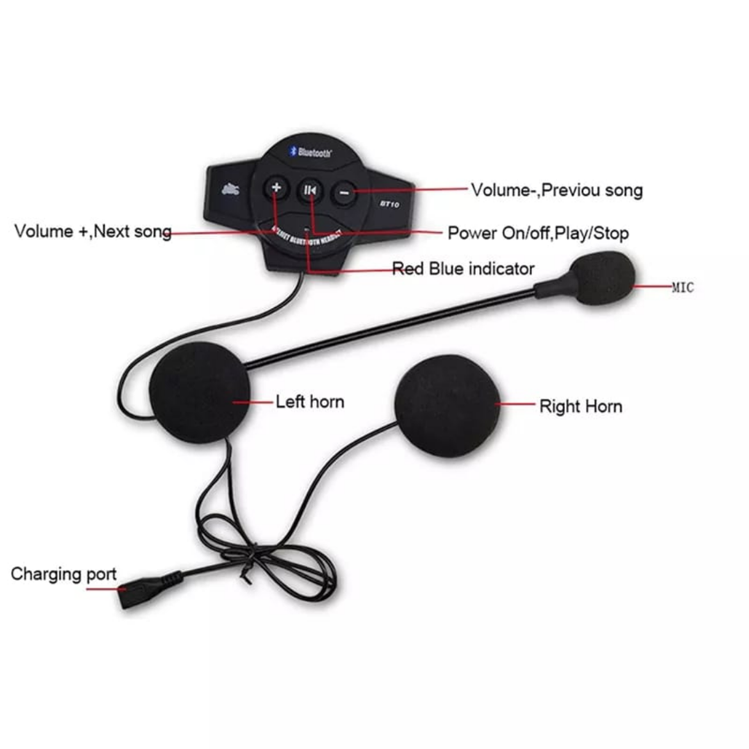 INTERCOMUNICADOR BLUETOOTH PARA MOTOCICLETA-4