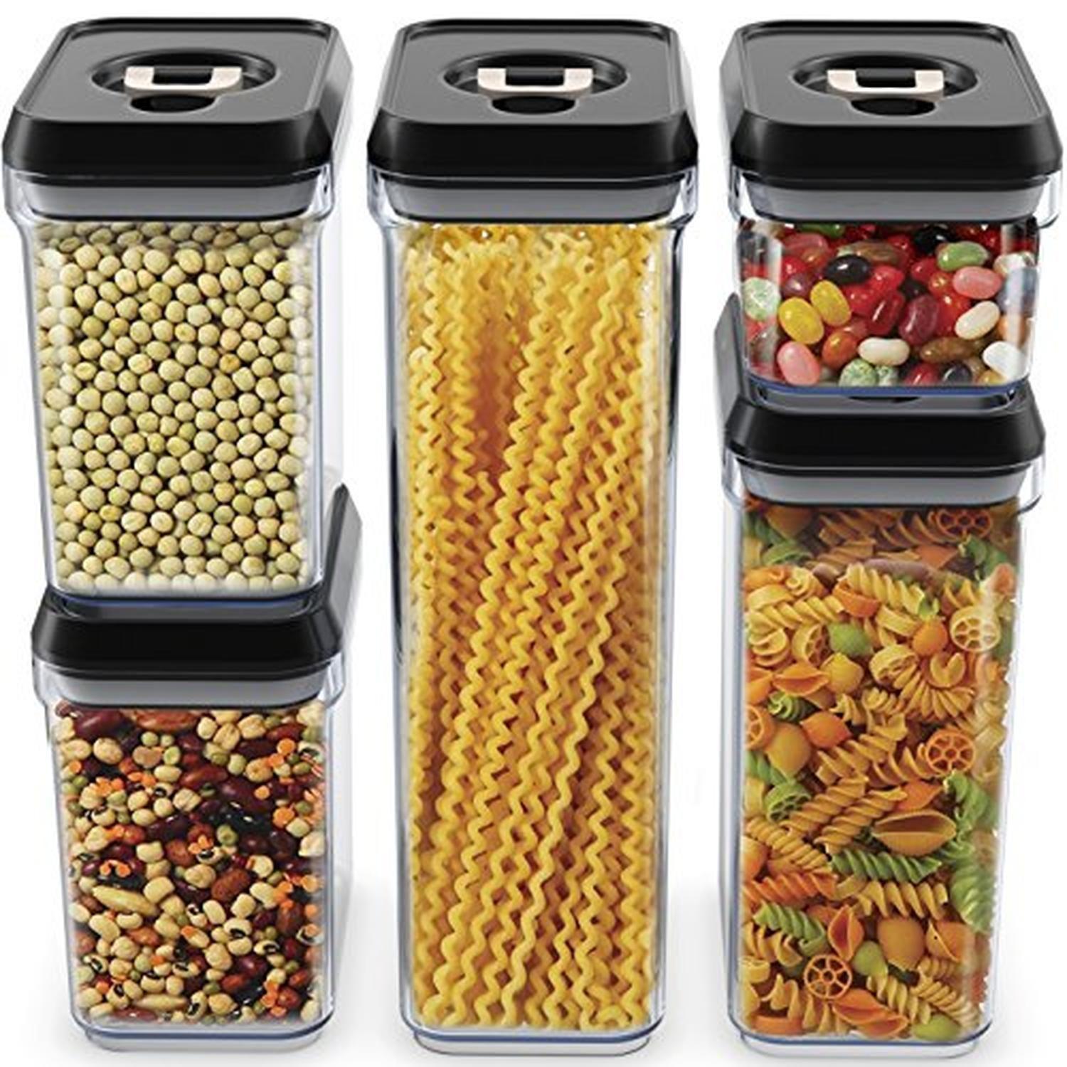 SET 5 CONTENEDORES DE ALIMENTOS HERMETICOS COCINA-1