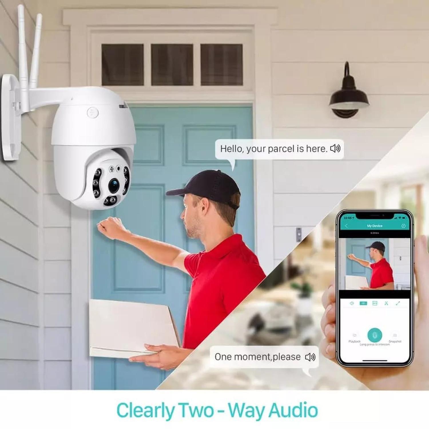 CAMARA IP PARA EXTERIOR IMPERMEABLE WIFI FULL HD-4