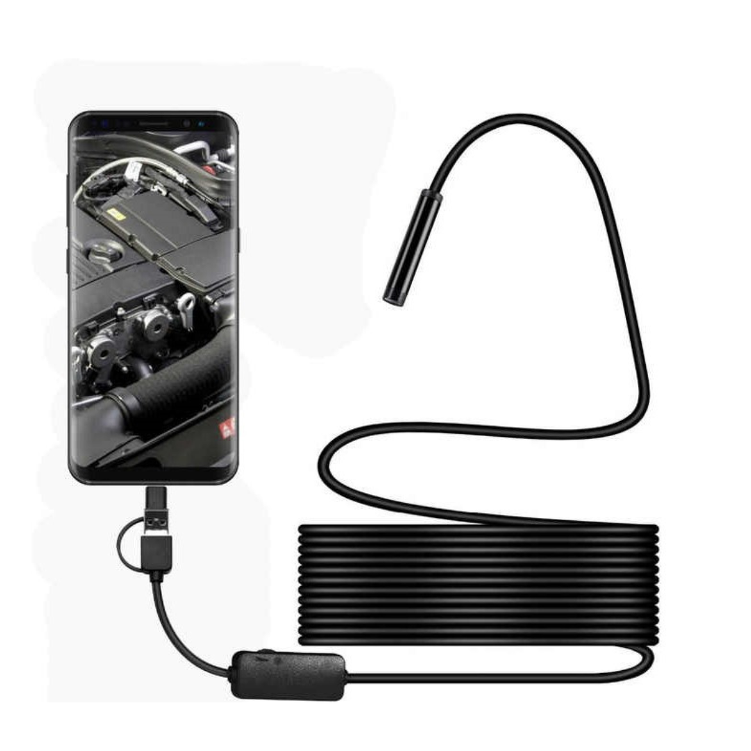 CAMARA ENDOSCOPICA PARA CELULAR ANDROID 5 METROS-0