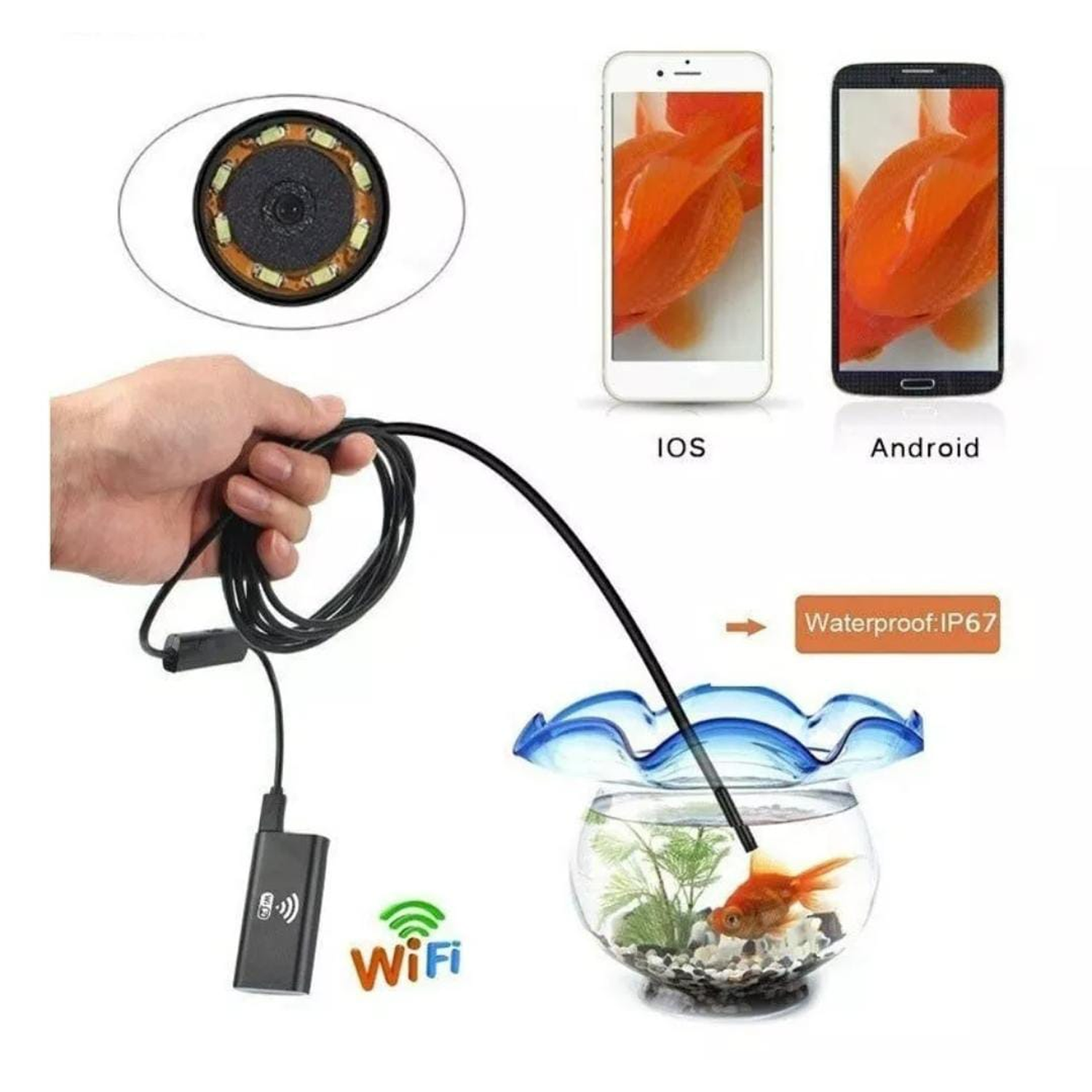 CAMARA ENDOSCOPICA PARA CELULAR ANDROID 5 METROS-2