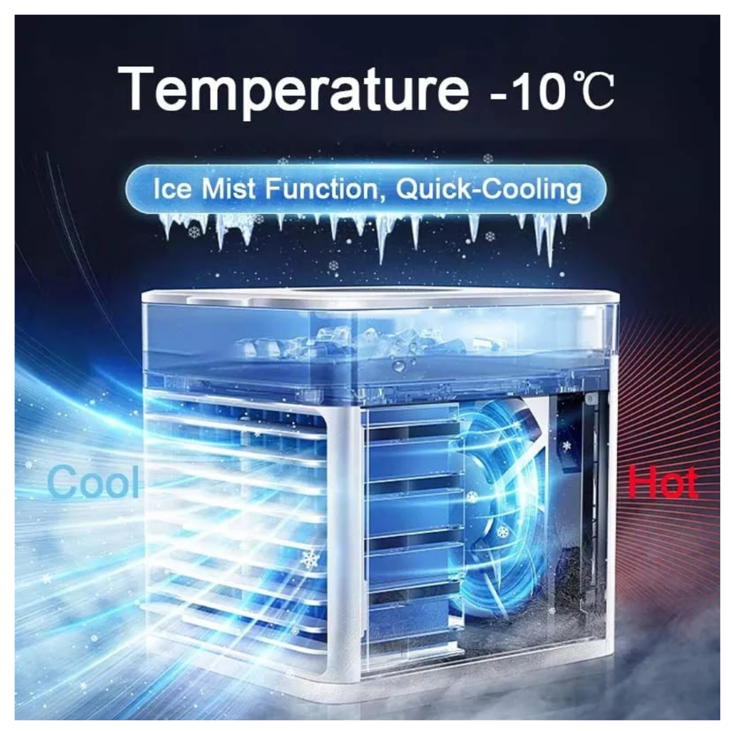 MINI AIRE ACONDICIONADO PORTATIL CON LUZ LED-1