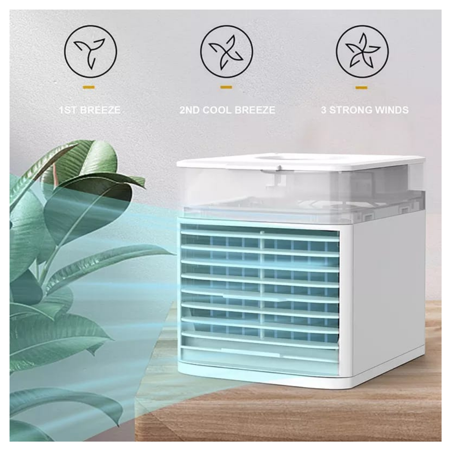 MINI AIRE ACONDICIONADO PORTATIL CON LUZ LED-2