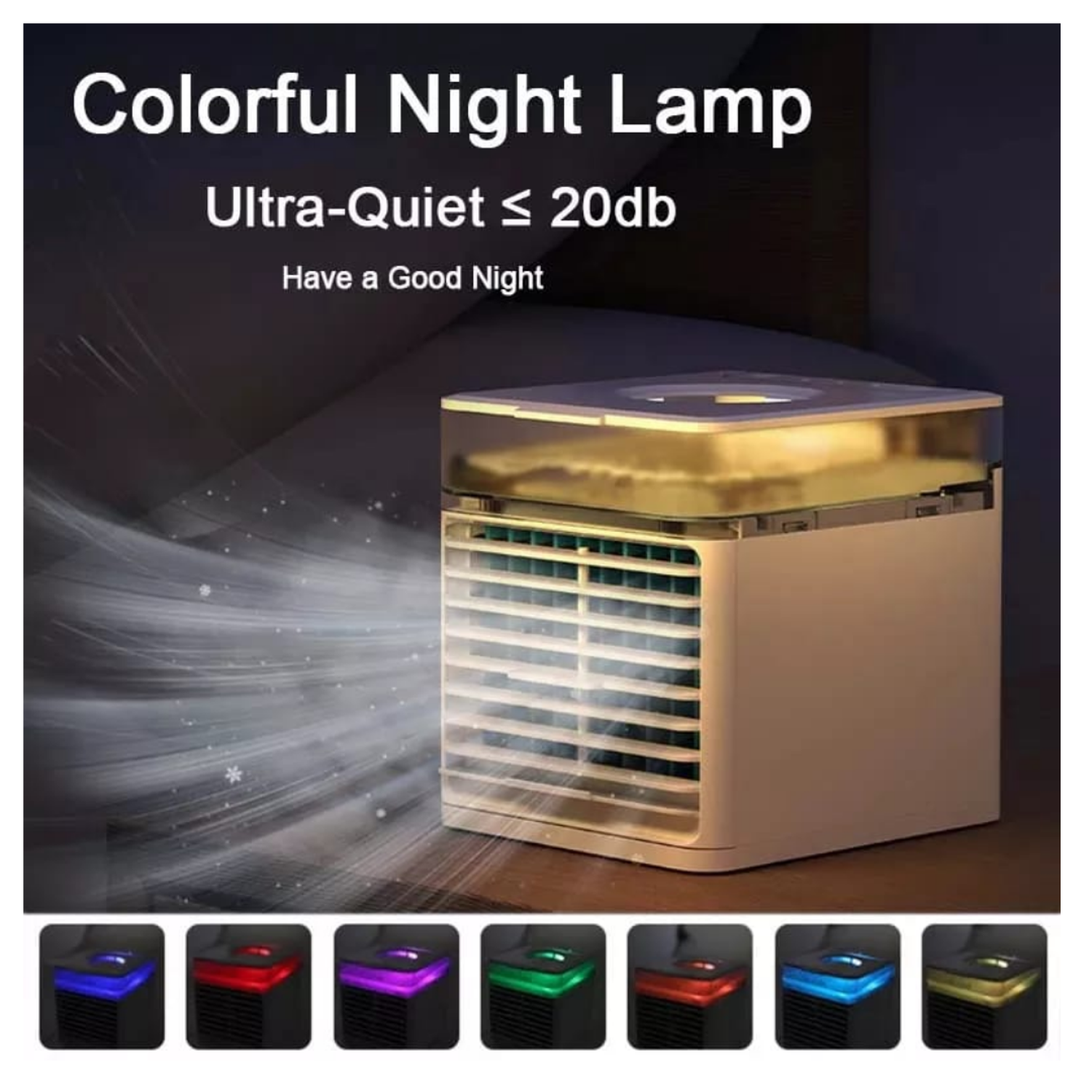 MINI AIRE ACONDICIONADO PORTATIL CON LUZ LED-3