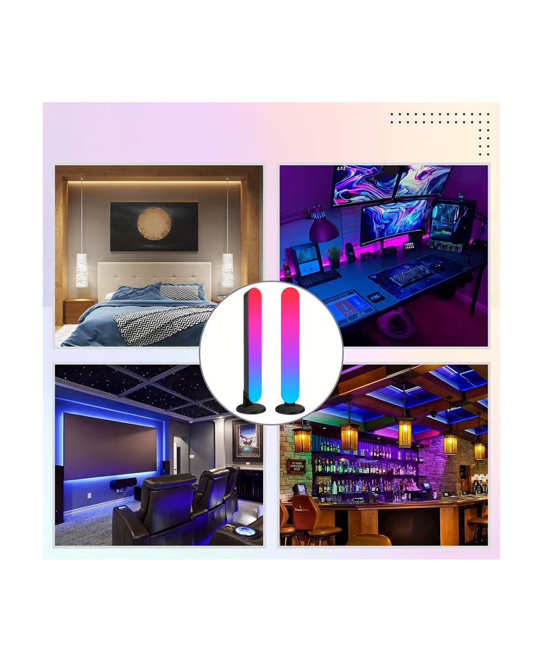 LAMPARA DE LUZ RGB AMBIENTAL Y ESCRITORIO CON RITMO MUSICAL USB -2