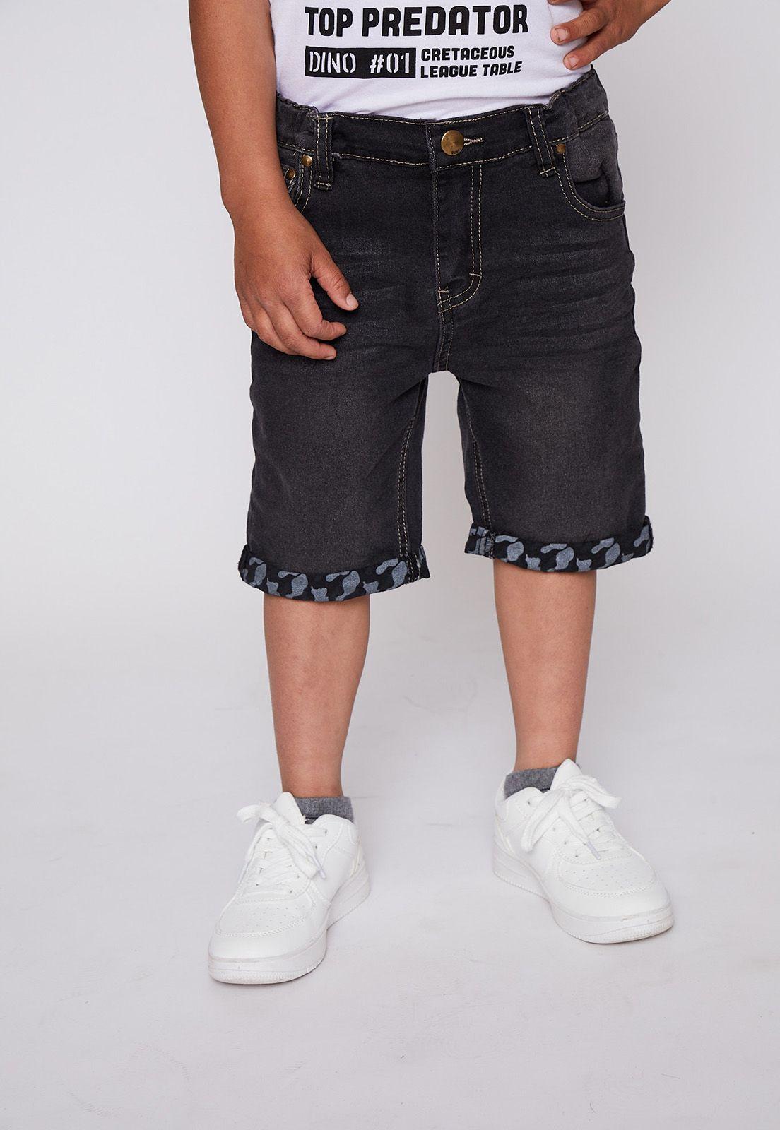 Bermuda Denim Basta Negro Family Shop-0