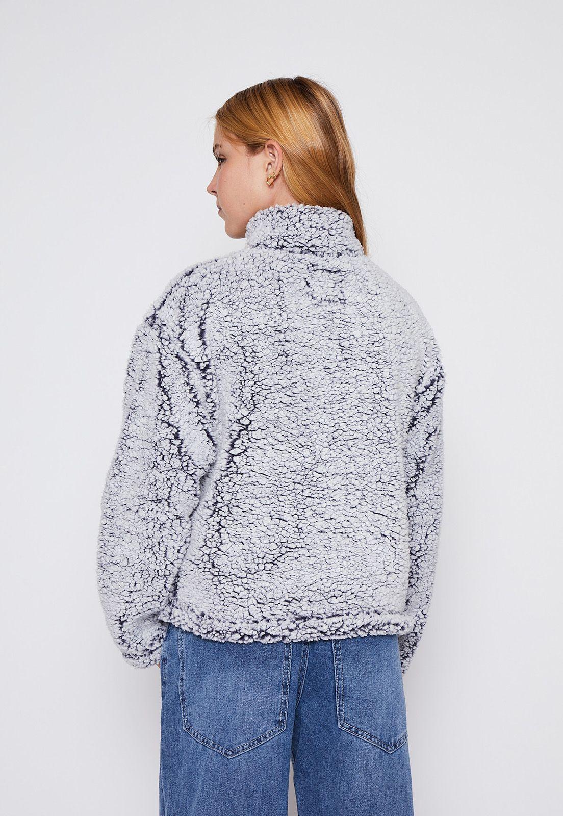 Polerón Lola Azul Peludo Motas Family Shop-2