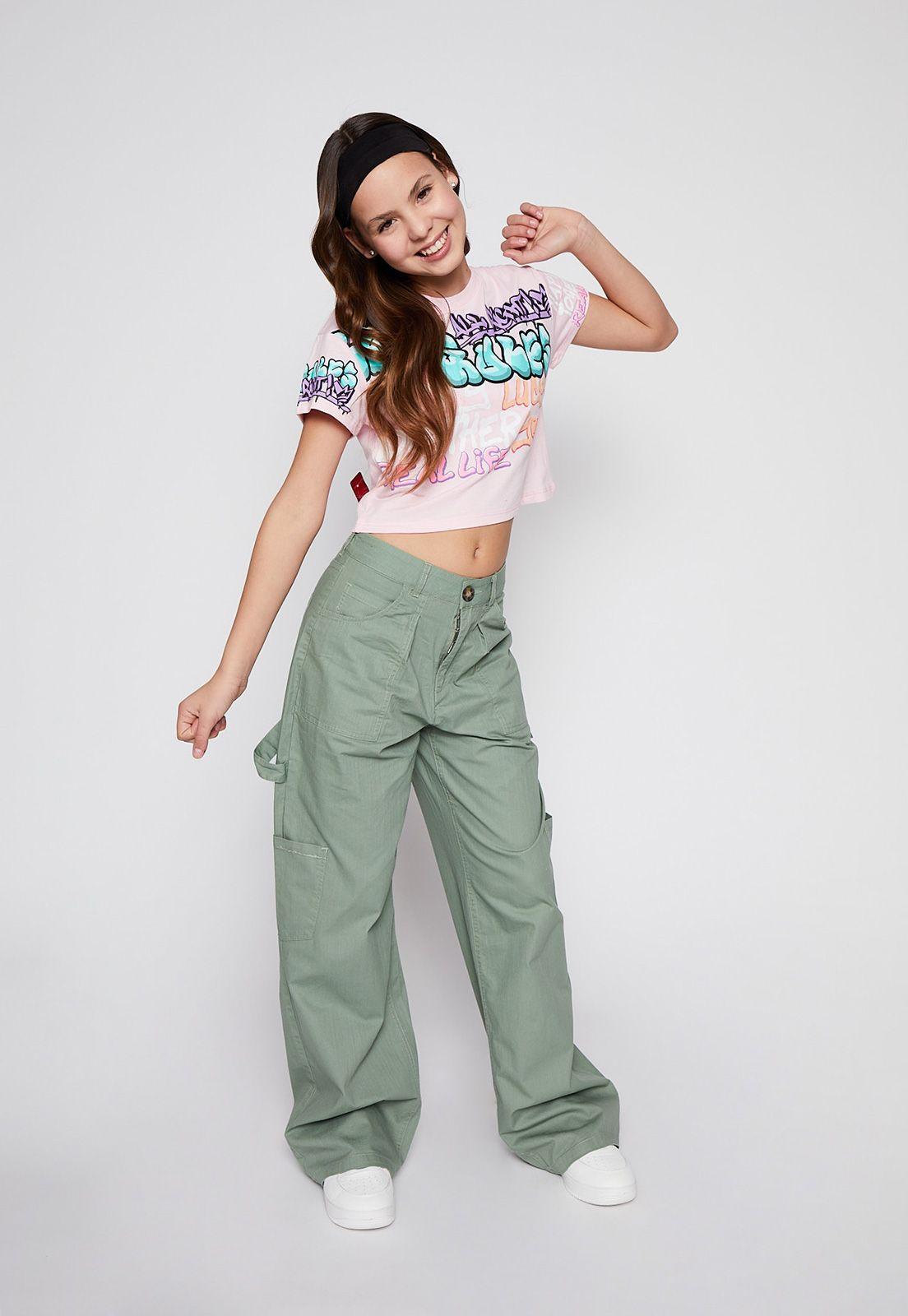 Polera Manga Corta Grafitti Rosado Family Shop-3