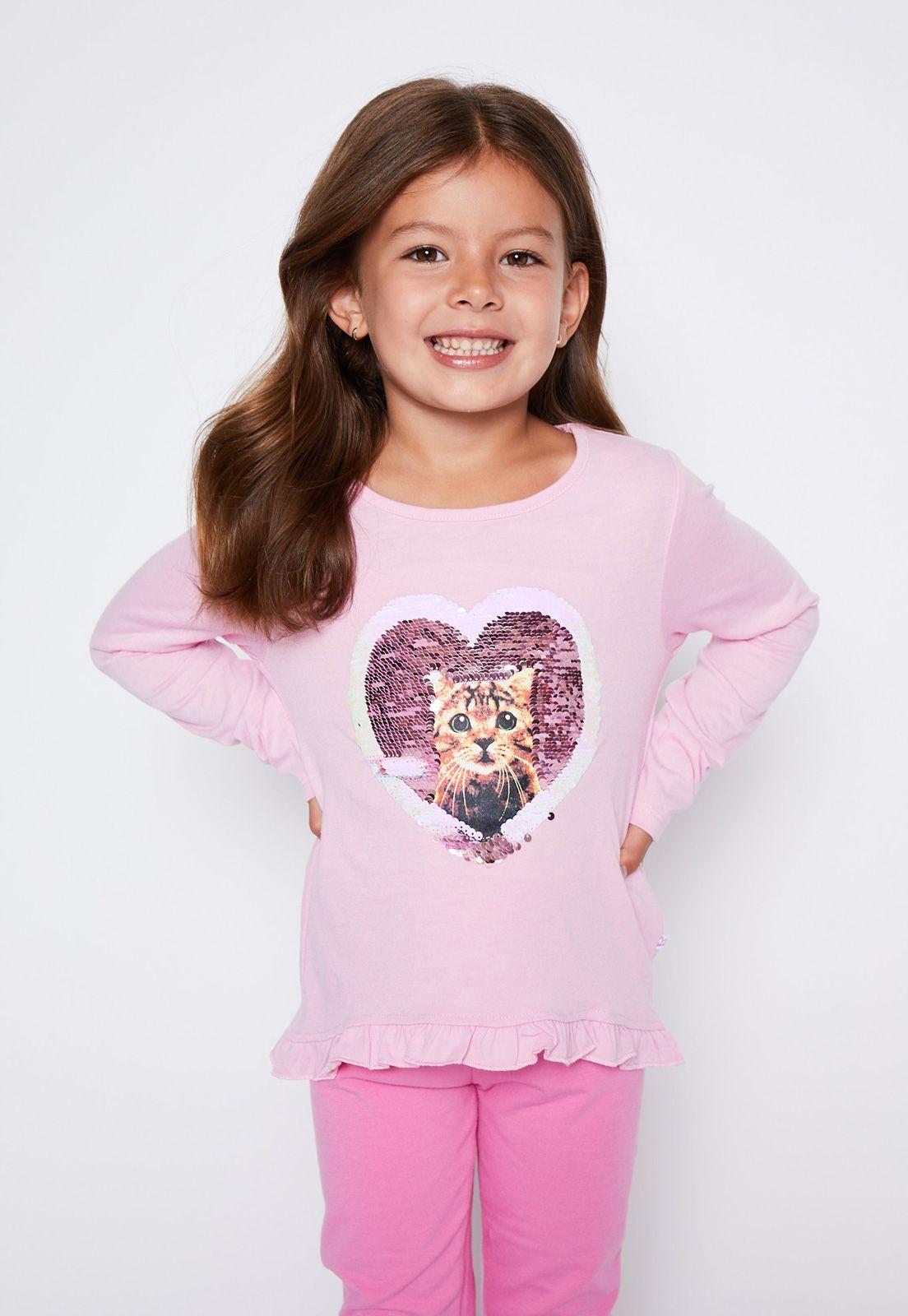 Polera Niña Rosado Vuelitos Family Shop-0