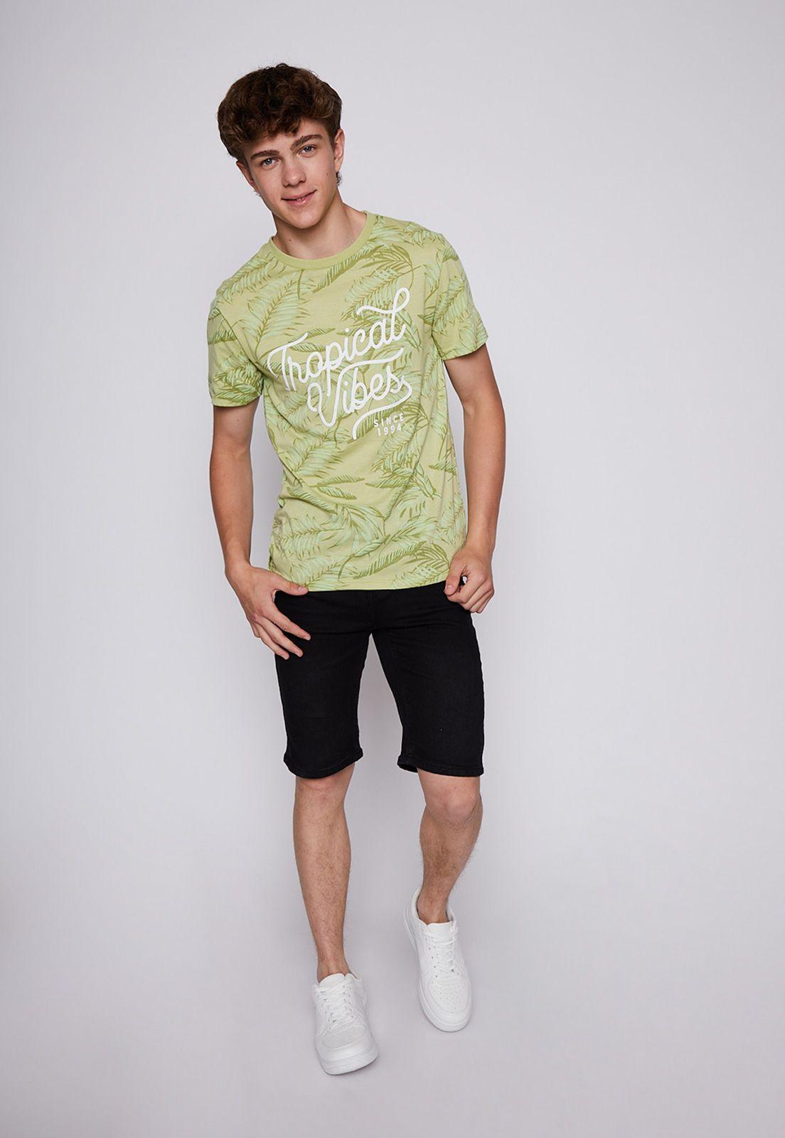 Polera Print Tropical Vibes Verde Family Shop-3