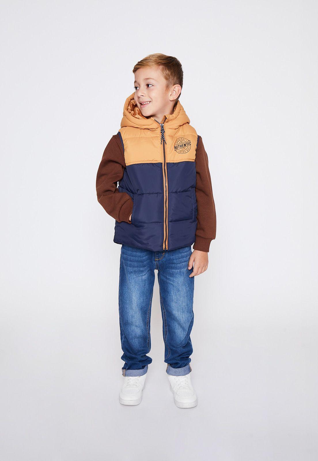 Parka Niño Negro Bloques Family Shop-2
