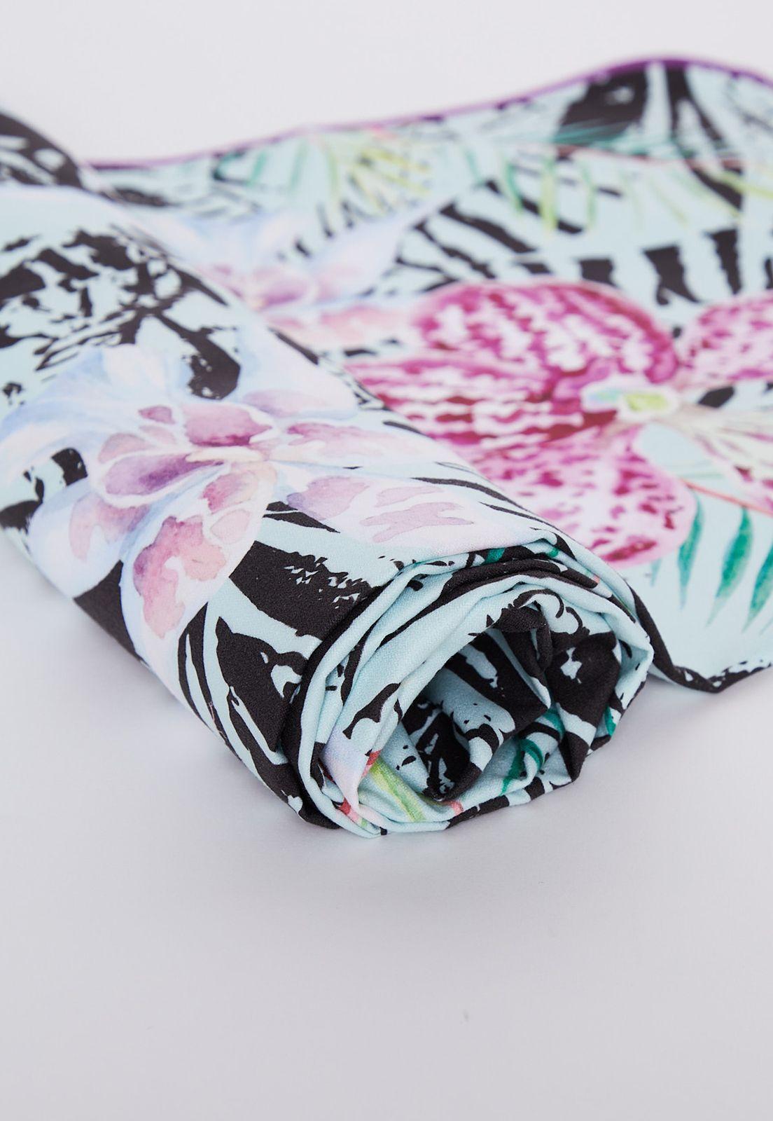 Toalla Microfibra Hojas Azul Family Shop-2