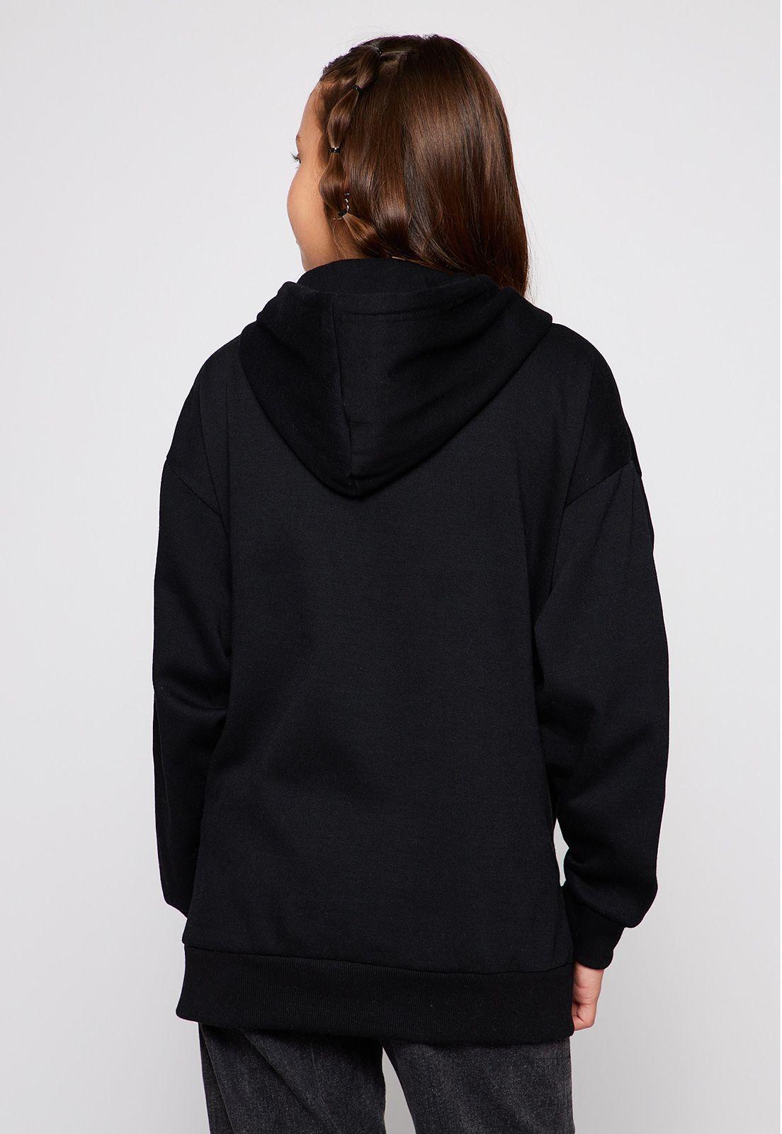 Polerón Oversize Estampado Negro Family Shop-2