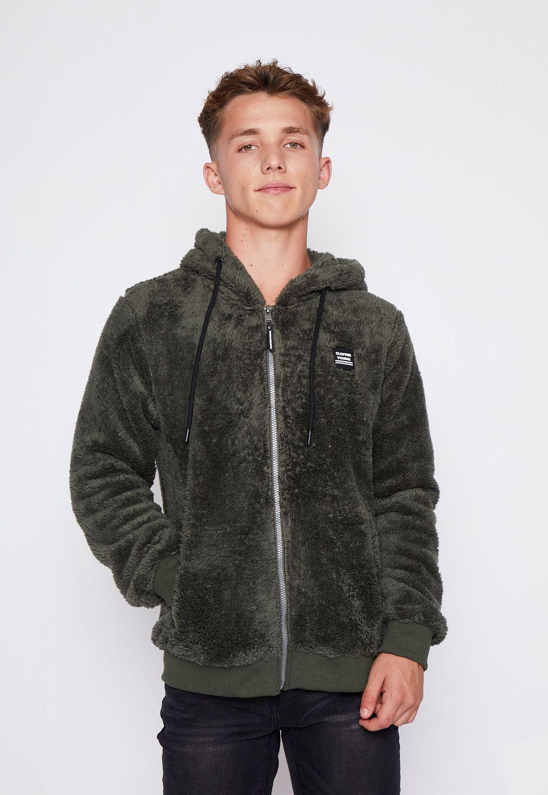 Polerón Lolo Verde Peludo Cordónes Family Shop-0