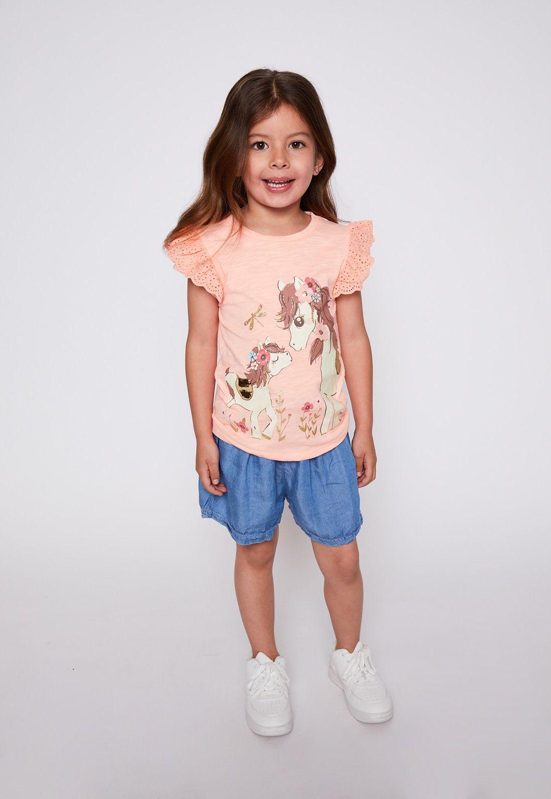 Polera Bordado Unicornios Coral Family Shop-2
