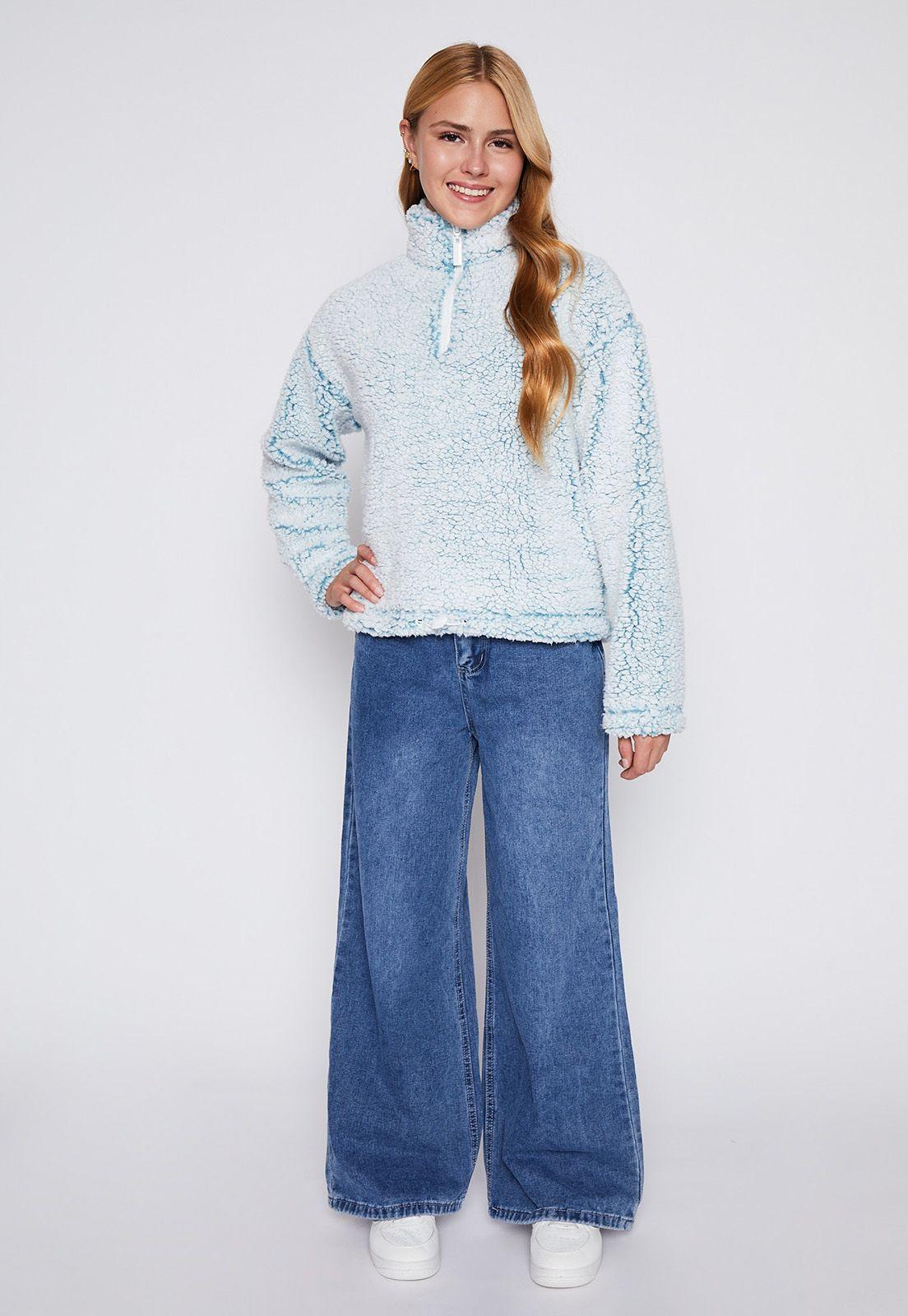 Polerón Lola Calipso Peludo Motas Family Shop-3