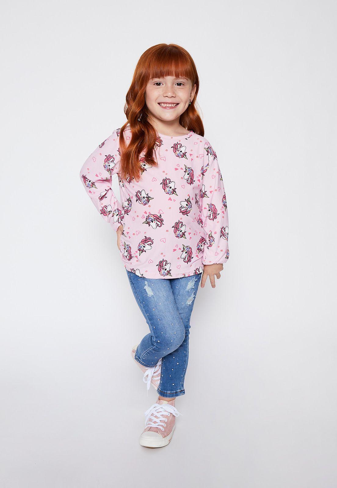 Camiseta Térmica Estampada Fucsia Family Shop-1