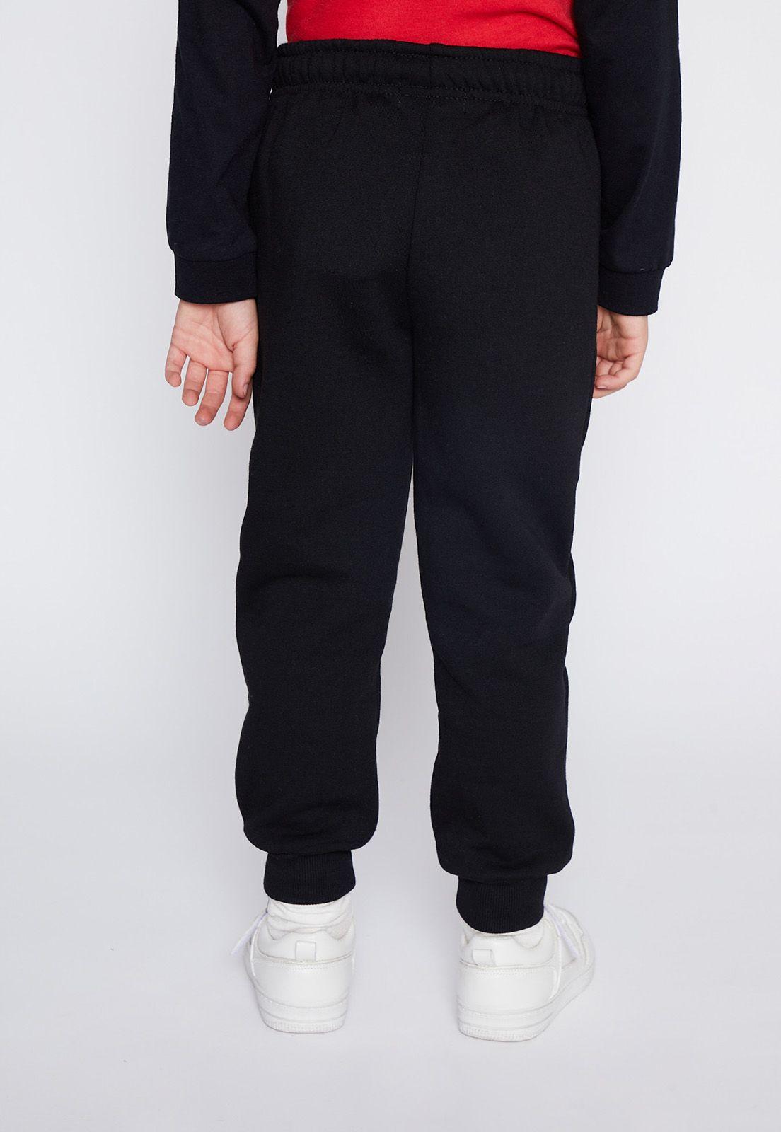 Pantalón Buzo Niño Negro Rebel Family Shop-1