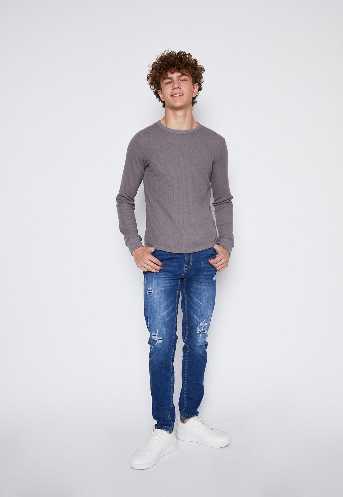 Camiseta Lolo Gris Waffle Family Shop-3