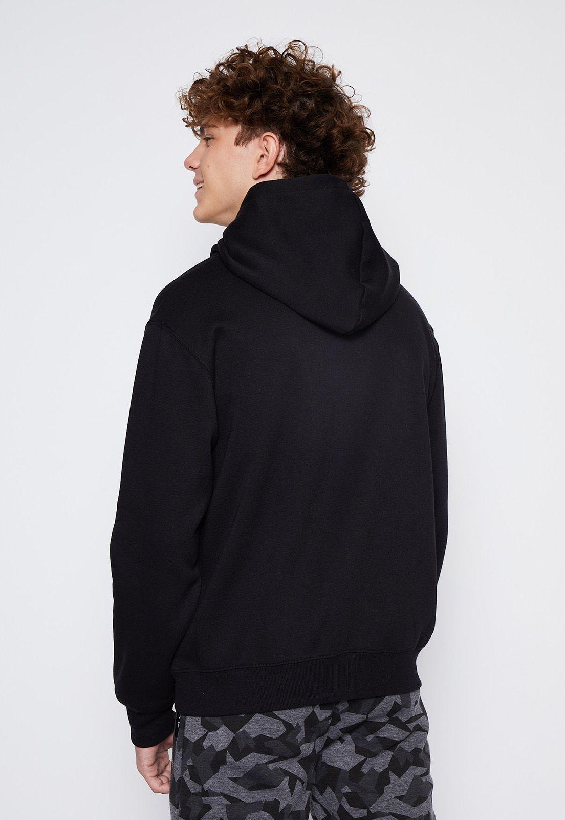 Polerón Lolo Negro Canguro Emboss Frontal Family Shop-2