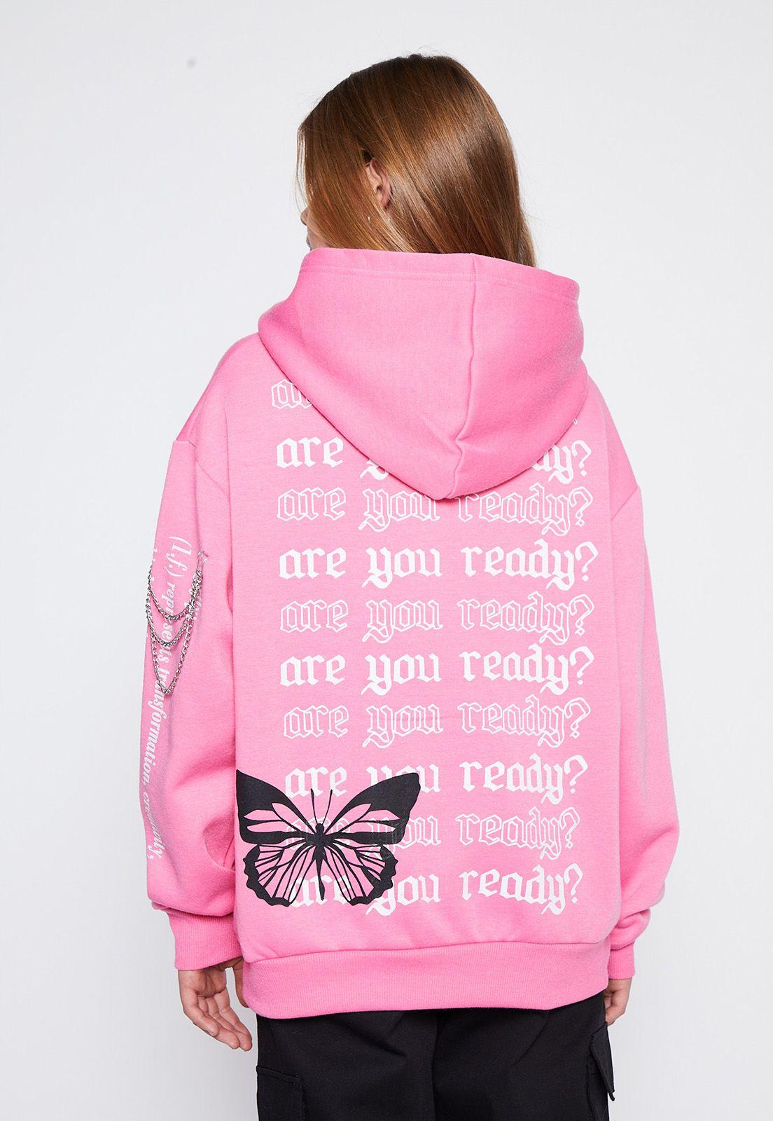 Polerón Lola Fucsia Mariposa Cadena Family Shop-2