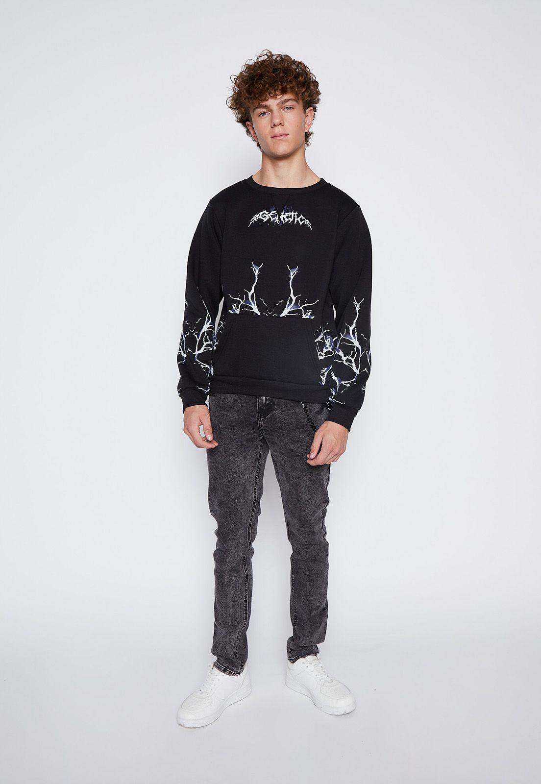 Polerón Lolo Negro Rayos Family Shop-3