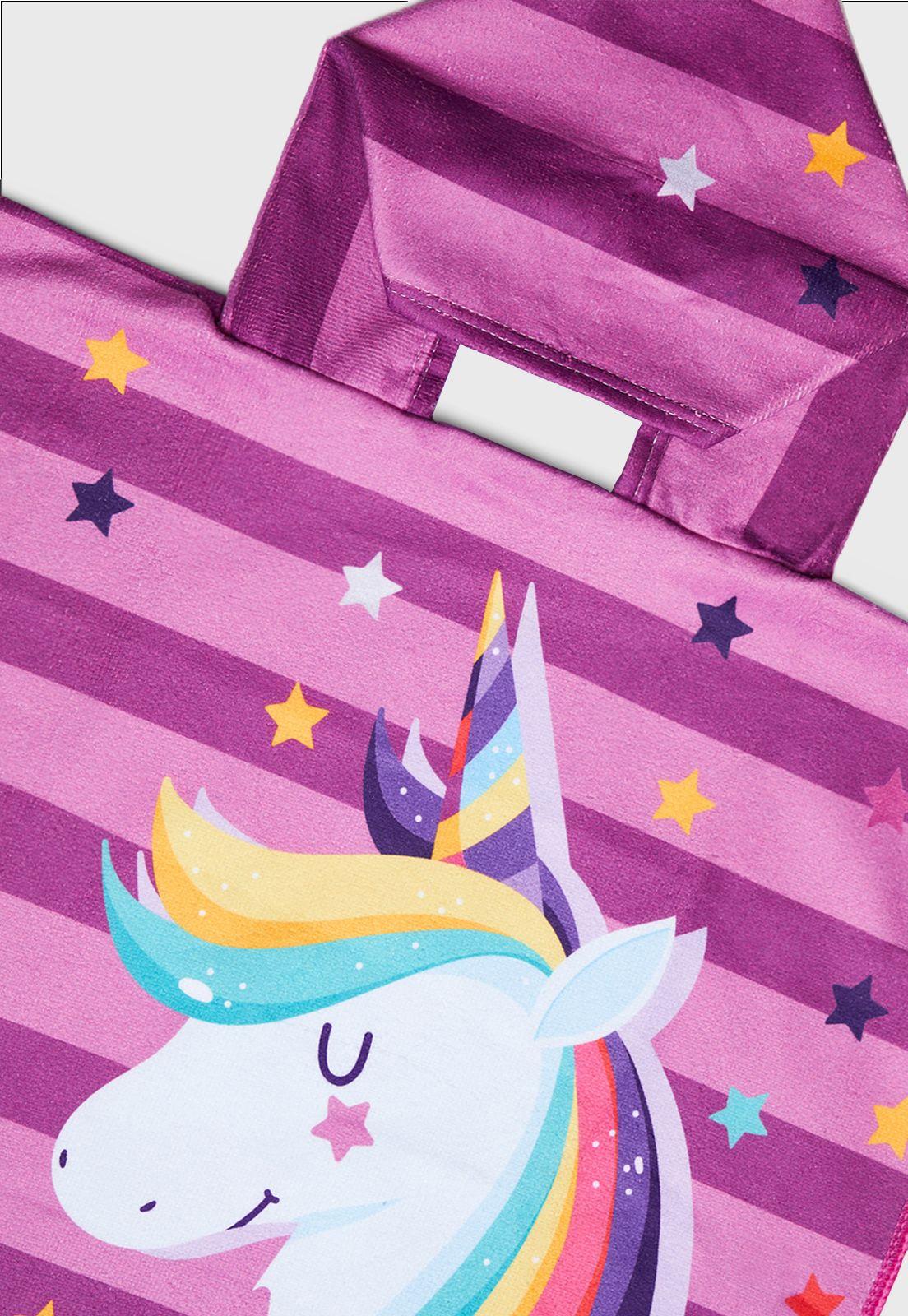 Toalla Poncho Unicornio Estrella Multicolor Family Shop-1