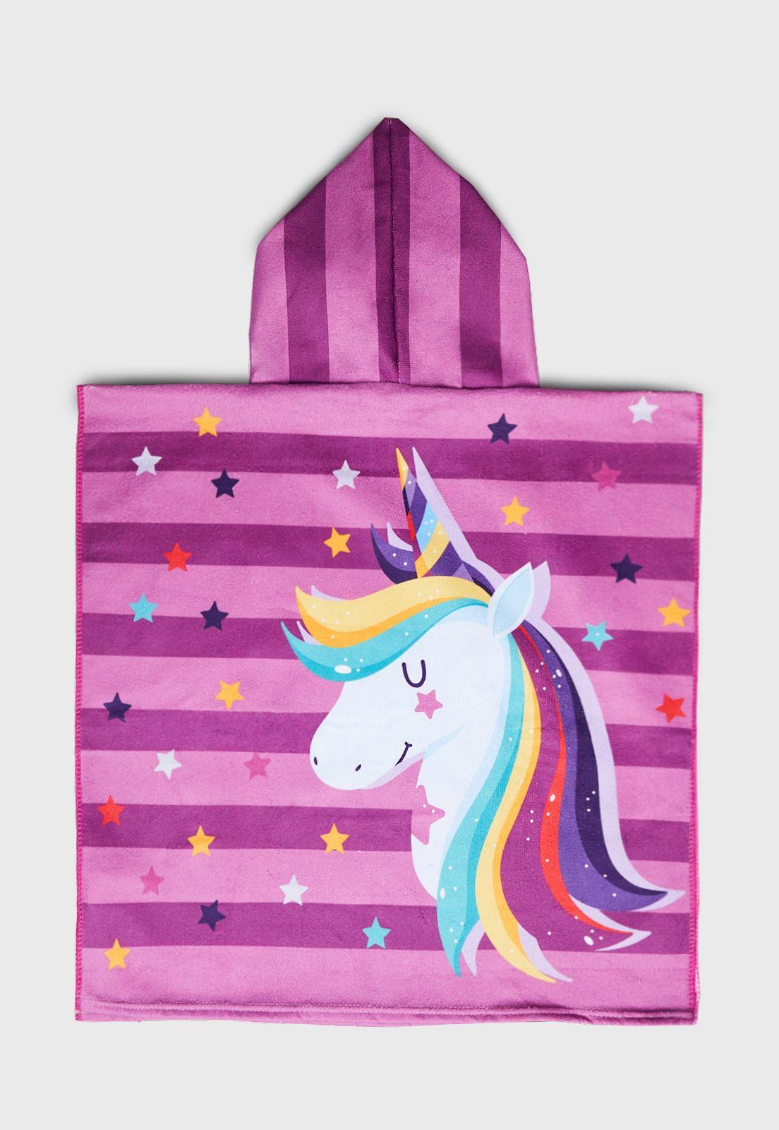 Toalla Poncho Unicornio Estrella Multicolor Family Shop-2