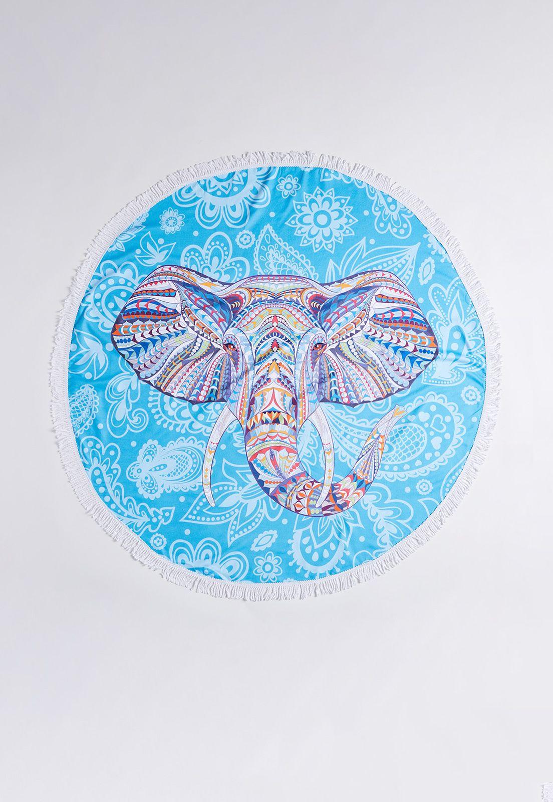 Toalla Mujer Mandala Elefante Turquesa Family Shop-0