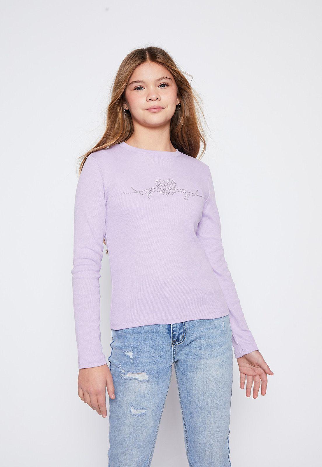 Polera Lola Lila Rib Tachas Family Shop-0